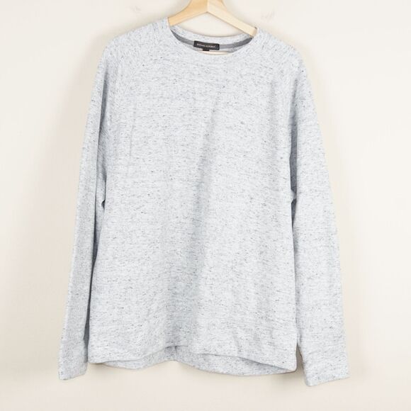 Banana Republic Other - Banana Republic Brushed Waffleknit Long Sleeve Light Gray Speckle Shirt Mens XXL